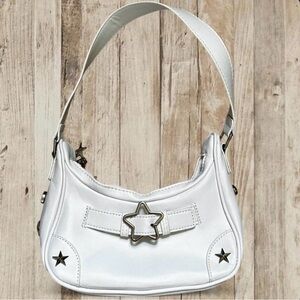 White Star Accent Shoulder Bag - Women's Fashion Bag